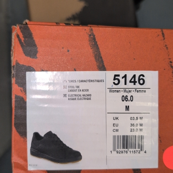 Black Worx By Red Wings Women's Shoes Size 6 - Picture 3 of 3